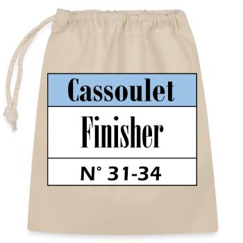 Cassoulet Finisher Languedoc - Closable cotton gift bag (25x30cm) - nature - Front