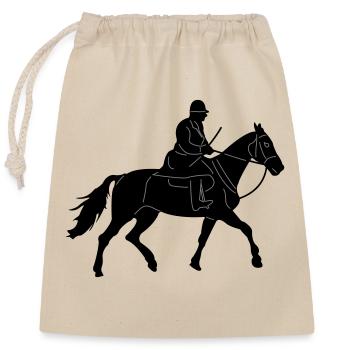 Crew Leader Rider - Verschließbarer Geschenkbeutel aus Baumwolle (25x30cm) - Natur - Vorne