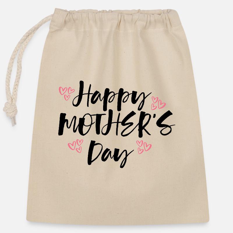 Muttertag Mama Mutterschaft Geschenk Mama Mama - Verschließbarer Geschenkbeutel aus Baumwolle (25x30cm) - Natur