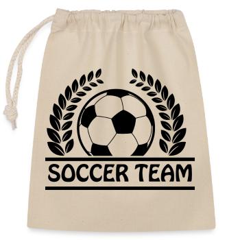 Fußball Football - Sac cadeau en coton avec cordon (25 x 30 cm) - nature - Devant