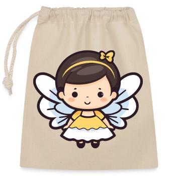 Fée Mignon Conte de fées - Sac cadeau en coton avec cordon (25 x 30 cm) - nature - Devant