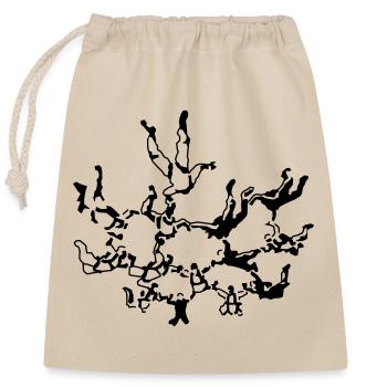 skydiving - Closable cotton gift bag (25x30cm) - nature - Front
