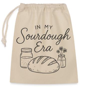 Backen Bäckerin Sauerteig In My Sourdough Era - Verschließbarer Geschenkbeutel aus Baumwolle (25x30cm) - Natur - Vorne