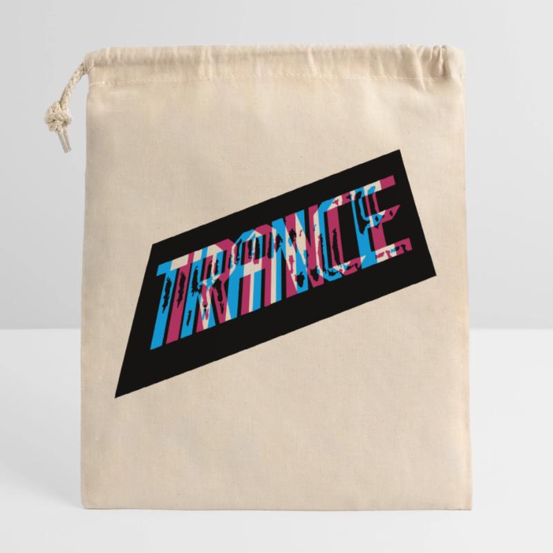 Conception de transe d’effets 3D Sac cadeau en coton avec cordon (25 x 30 cm)