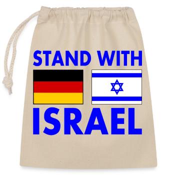 Israel - Sac cadeau en coton avec cordon (25 x 30 cm) - nature - Devant