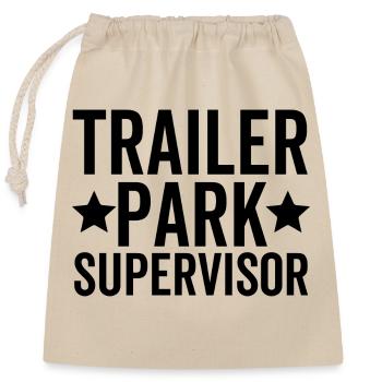 Trailer Park Supervisor - Verschließbarer Geschenkbeutel aus Baumwolle (25x30cm) - Natur - Vorne