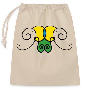 Ange de lumière - Sac cadeau en coton avec cordon (25 x 30 cm) - nature - Devant
