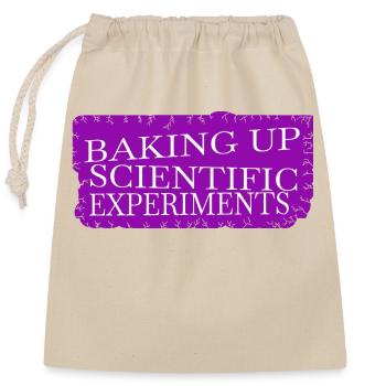 present idea astronomy baking ingredients sayings - Verschließbarer Geschenkbeutel aus Baumwolle (25x30cm) - Natur - Vorne