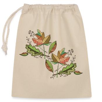 List - Closable cotton gift bag (25x30cm) - nature - Front