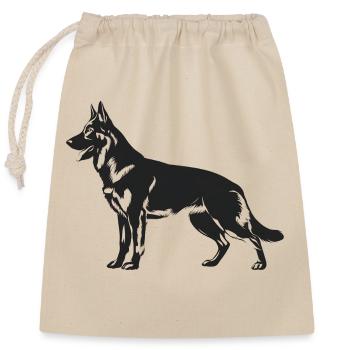 Belgischer Malinois-Schäferhund - Verschließbarer Geschenkbeutel aus Baumwolle (25x30cm) - Natur - Vorne