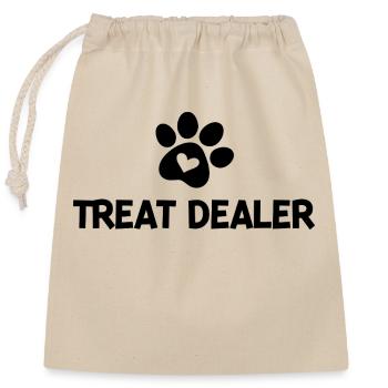 Treat Dealer - Closable cotton gift bag (25x30cm) - nature - Front