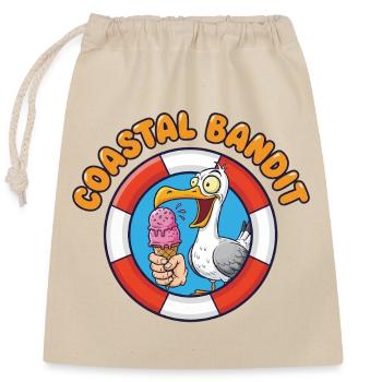 Mouette bandit côtière vole la glace - Sac cadeau en coton avec cordon (25 x 30 cm) - nature - Devant