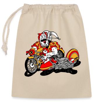 Moto, Wiltsch, Cool, Cheeky, Suisse - Sac cadeau en coton avec cordon (25 x 30 cm) - nature - Devant