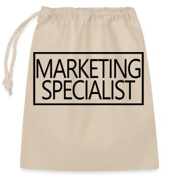 Marketing Specialist Proud Graduated Marketer - Closable cotton gift bag (25x30cm) - nature - Front