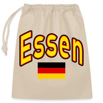 Essen Germany Flag - Closable cotton gift bag (25x30cm) - nature - Front