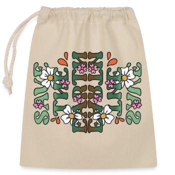 Save the planet | Earth day - Sac cadeau en coton avec cordon (25 x 30 cm) - nature - Devant