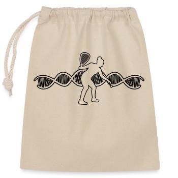 Joueur de racquetball Jeu de squash Jeu de squash Racquetball - Sac cadeau en coton avec cordon (25 x 30 cm) - nature - Devant
