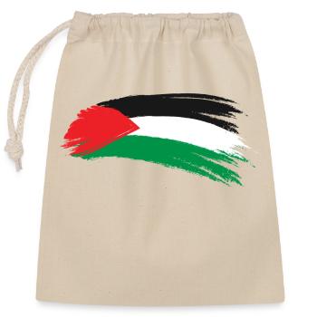 palestine - Sac cadeau en coton avec cordon (25 x 30 cm) - nature - Devant