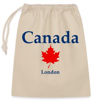 London - Ontario - Canada - Kanada - Verschließbarer Geschenkbeutel aus Baumwolle (25x30cm) - Natur - Vorne