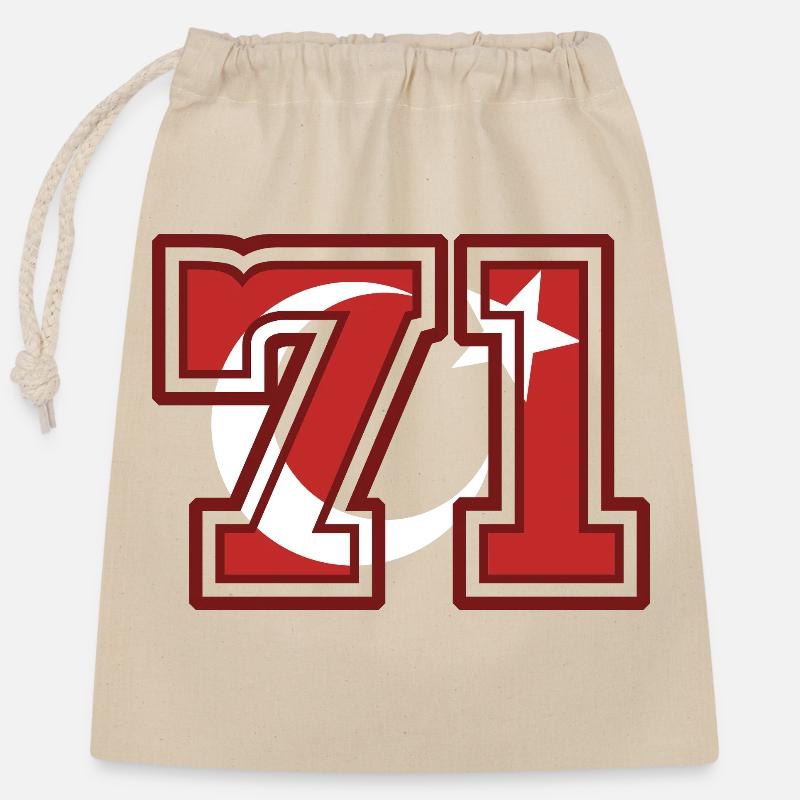 Kırıkkale - Verschließbarer Geschenkbeutel aus Baumwolle (25x30cm) - Natur