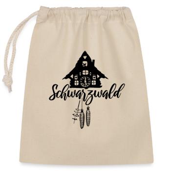 Forêt-Noire - Sac cadeau en coton avec cordon (25 x 30 cm) - nature - Devant
