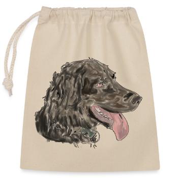 Quaildog - Closable cotton gift bag (25x30cm) - nature - Front