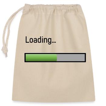 Loading - Closable cotton gift bag (25x30cm) - nature - Front