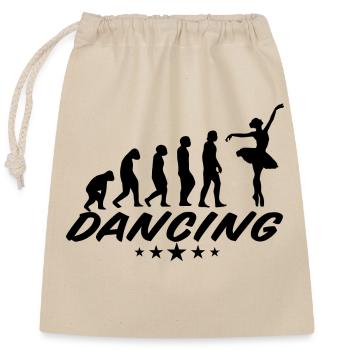 Dancing Dance Music - Closable cotton gift bag (25x30cm) - nature - Front