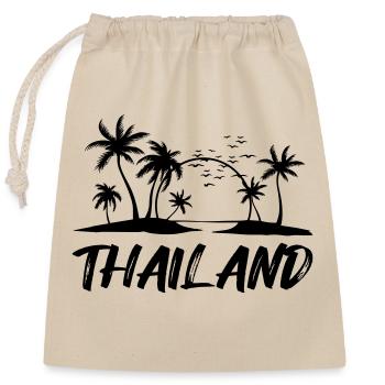 Thaïlande - Sac cadeau en coton avec cordon (25 x 30 cm) - nature - Devant