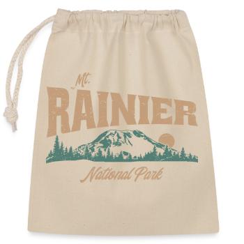 Mont Rainier Nationla Park Montagnes de Washington - Sac cadeau en coton avec cordon (25 x 30 cm) - nature - Devant