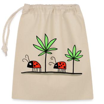 Lucky - Lucky Stoner - Closable cotton gift bag (25x30cm) - nature - Front