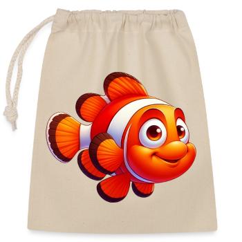 Clownfish - Closable cotton gift bag (25x30cm) - nature - Front
