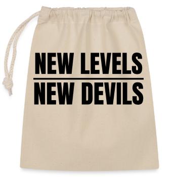 New Levels New Devils - Closable cotton gift bag (25x30cm) - nature - Front
