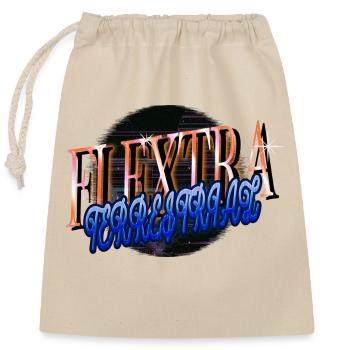 present joke alien alien lover all internet - Closable cotton gift bag (25x30cm) - nature - Front
