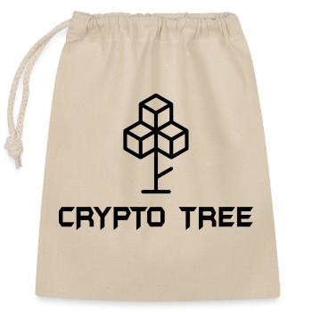 Bitcoin Trading Crypto Aktien - Verschließbarer Geschenkbeutel aus Baumwolle (25x30cm) - Natur - Vorne