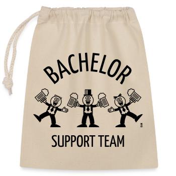 Équipe de soutien Bachelor (Caricature / Danse / 1C) - Sac cadeau en coton avec cordon (25 x 30 cm) - nature - Devant