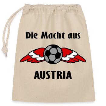 Die Austria Unterstützer - Verschließbarer Geschenkbeutel aus Baumwolle (25x30cm) - Natur - Vorne