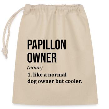 Papillon - Sac cadeau en coton avec cordon (25 x 30 cm) - nature - Devant