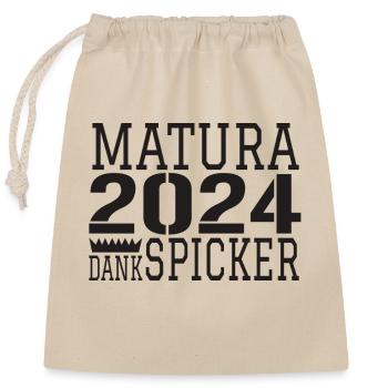 Matura Abi - Closable cotton gift bag (25x30cm) - nature - Front