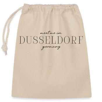 Düsseldorf Deutschland Eleganz Stil Design T-Shirt - Verschließbarer Geschenkbeutel aus Baumwolle (25x30cm) - Natur - Vorne