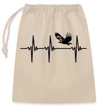 Heartbeat for flying white-tailed eagles - Closable cotton gift bag (25x30cm) - nature - Front