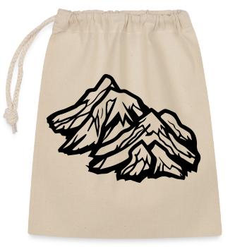 mountains - Verschließbarer Geschenkbeutel aus Baumwolle (25x30cm) - Natur - Vorne