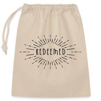 Redeemed3 N - Sac cadeau en coton avec cordon (25 x 30 cm) - nature - Devant