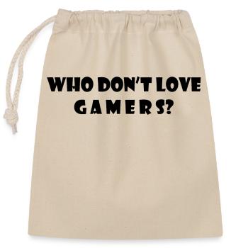 Game Gaming PC - Verschließbarer Geschenkbeutel aus Baumwolle (25x30cm) - Natur - Vorne