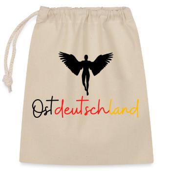 Ostdeutschland - Verschließbarer Geschenkbeutel aus Baumwolle (25x30cm) - Natur - Vorne