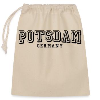 Potsdam - Closable cotton gift bag (25x30cm) - nature - Front