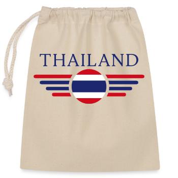 Thaïlande - Sac cadeau en coton avec cordon (25 x 30 cm) - nature - Devant