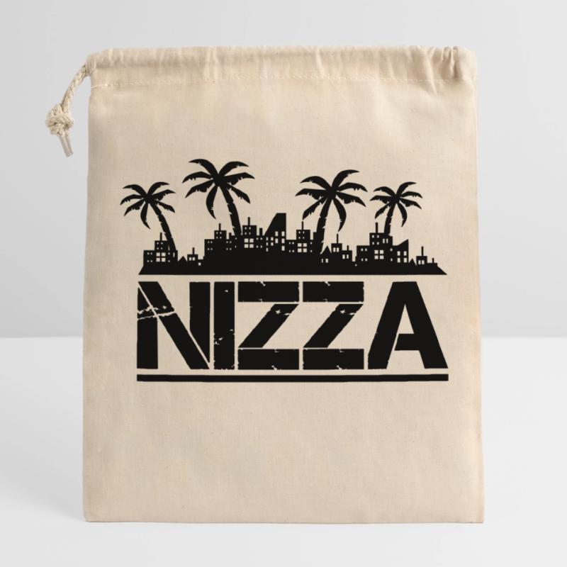 Nice Closable cotton gift bag (25x30cm)
