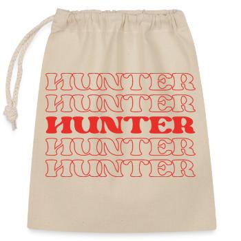 Hunter Gatherer Tracker Huntsman Game Catcher - Closable cotton gift bag (25x30cm) - nature - Front