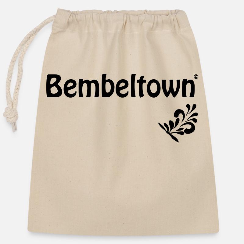Bembel Design #FrankfurterOriginal #069 - Sac cadeau en coton avec cordon (25 x 30 cm) - nature